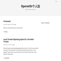 0perat0r个人站 – Hey, KEEP CALM and hack away…