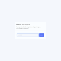 code-server login